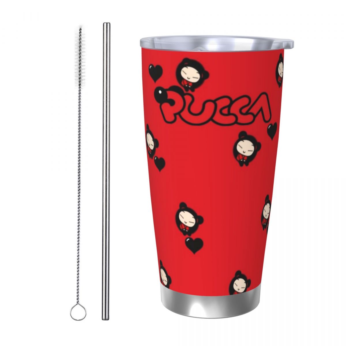Cute Cartoon Pucca 20oz Stainl - Stainless Steel Straw 评论和价格
